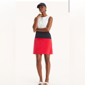 Nautica women’s Colorblock Red and Navy Women's dress NWT